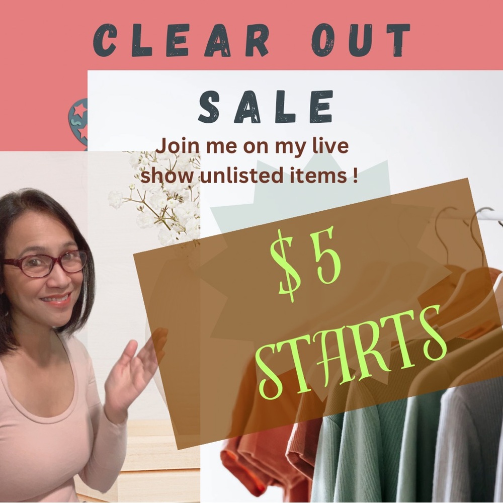 COPY - Join me on my show tonight at 730 pm with my $5 starts. Check out my clo…